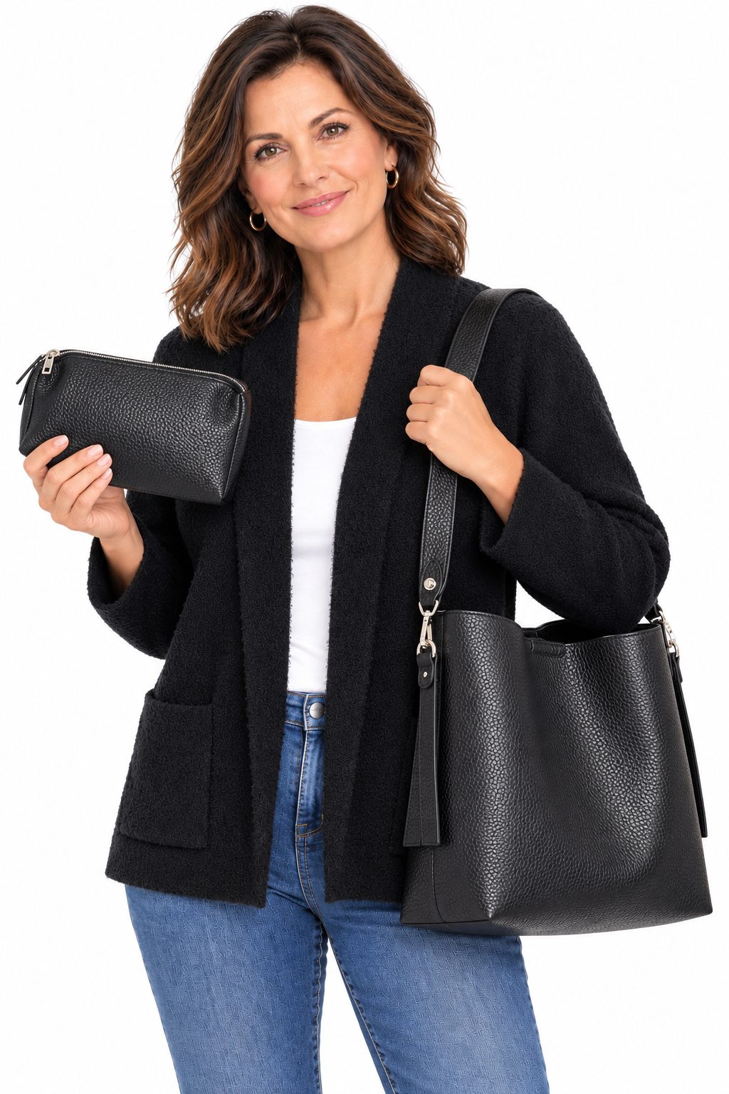 Harriet Hobo Bag Black