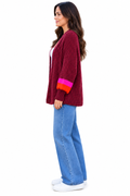 Daisy Cardigan Burgundy