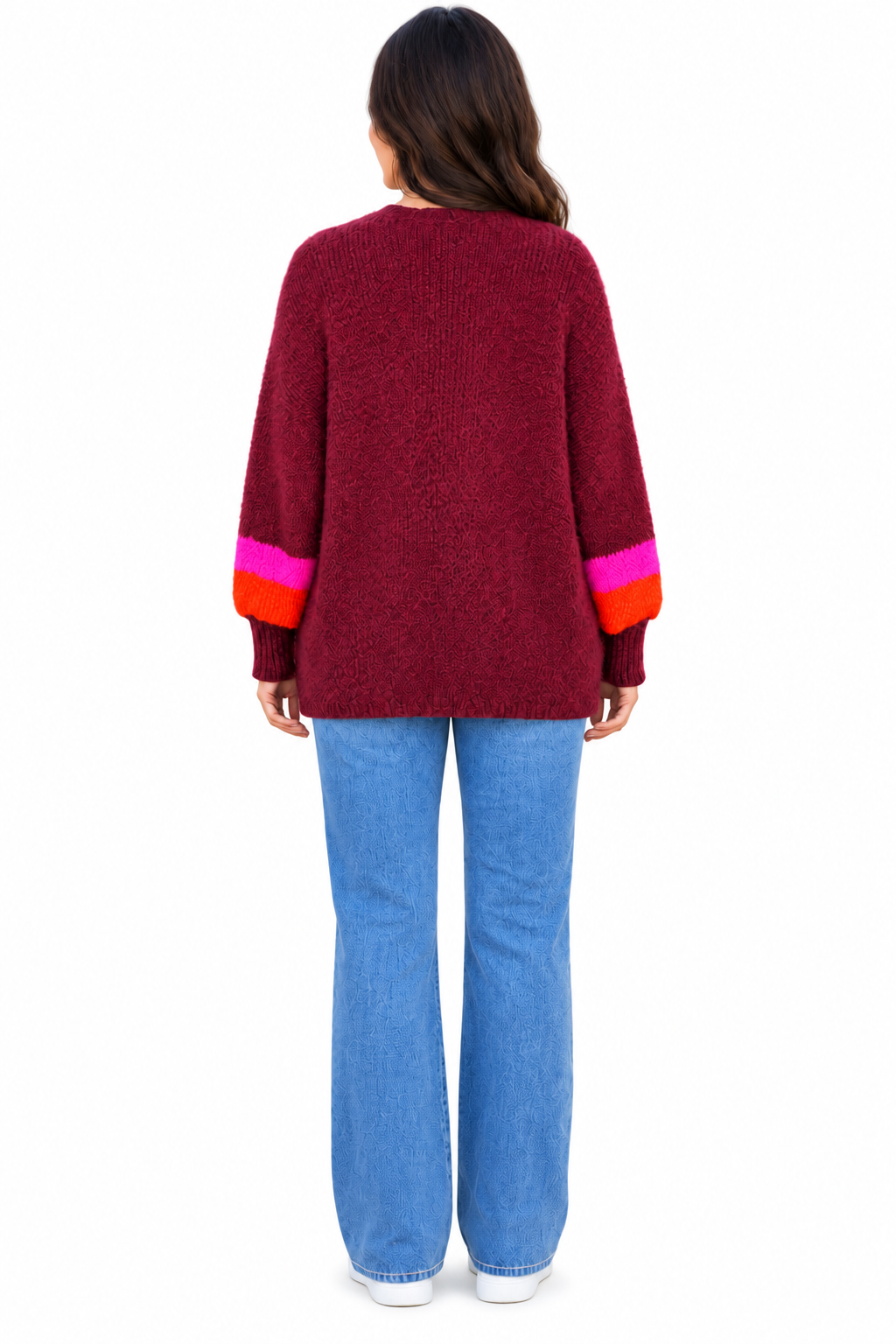 Daisy Cardigan Burgundy
